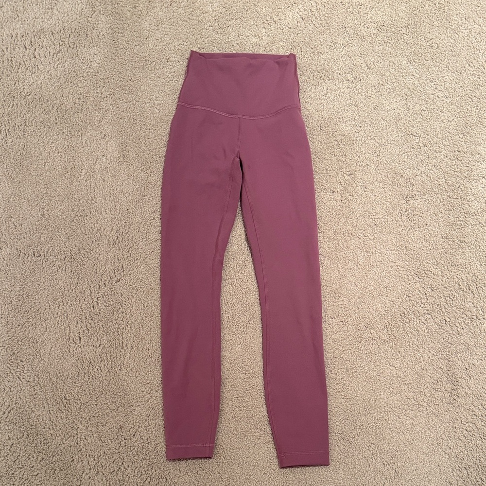 Lululemon Athletica High-Waisted Mauve Leggings
